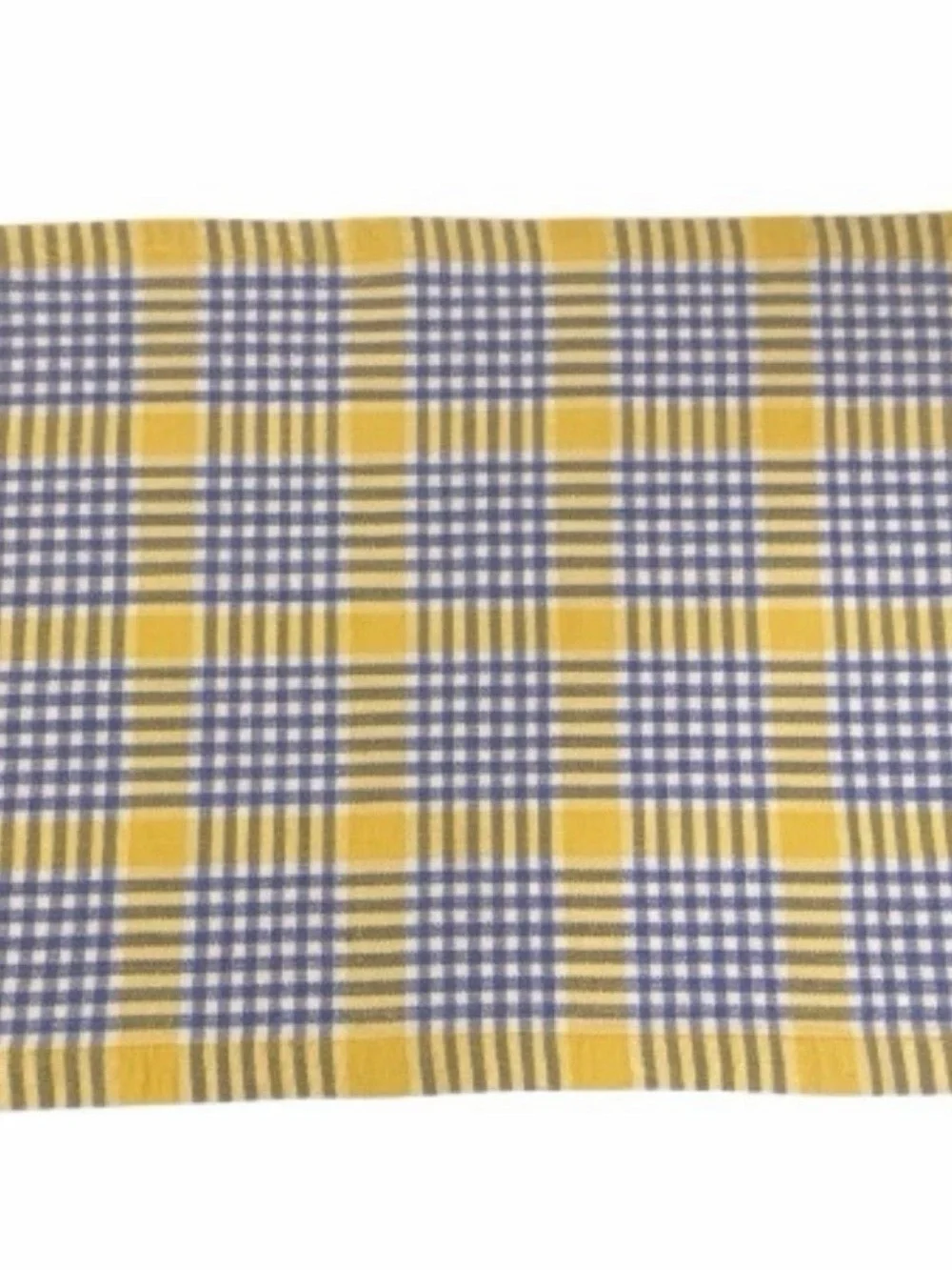 Vintage Set of 4 Woven Cotton Plaid Placemats